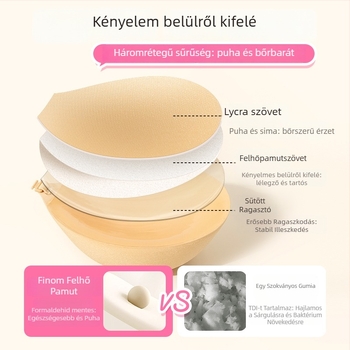 LILIU Melltapasz – Nylonból, Összehúz és Növel, Megvastított Dizájn, Kör alakú mellbimbó-forma, Szexi Stílus
