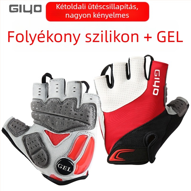 GIYO kerékpáros kesztyűk - kötött anyag, uniszex felnőtteknek, kerékpározáshoz és versenyekhez