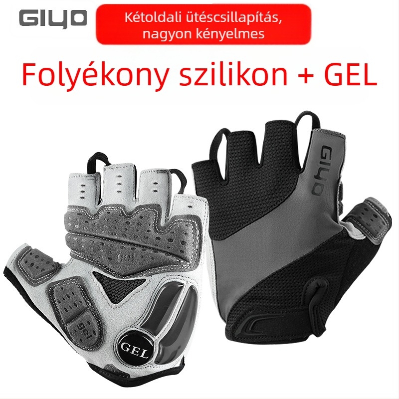 GIYO kerékpáros kesztyűk - kötött anyag, uniszex felnőtteknek, kerékpározáshoz és versenyekhez