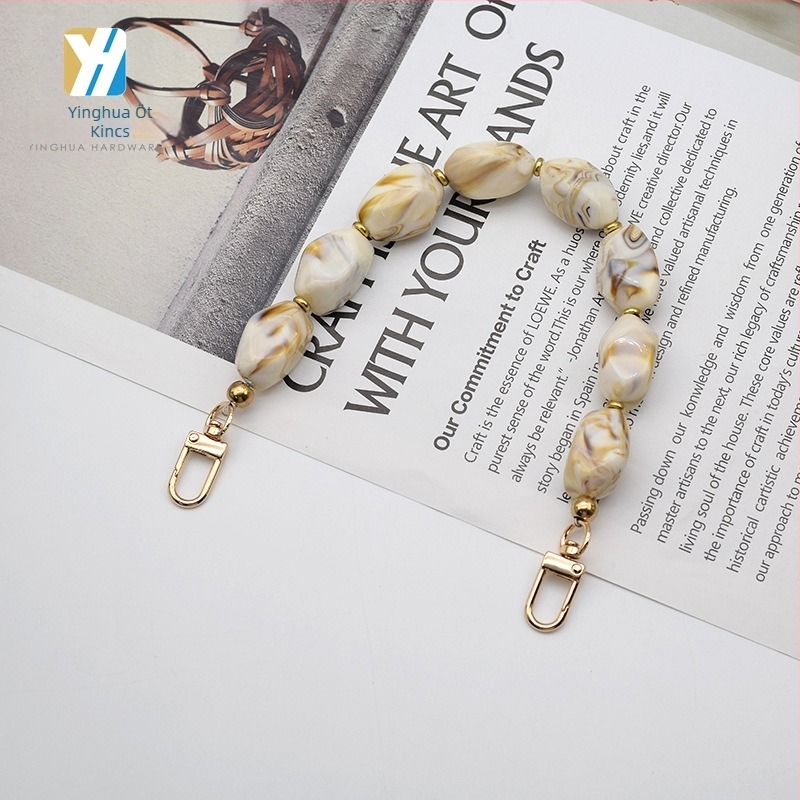 YH márkájú táskaklánc akril gyantából, bőrárukhoz, táskákhoz és ruházathoz