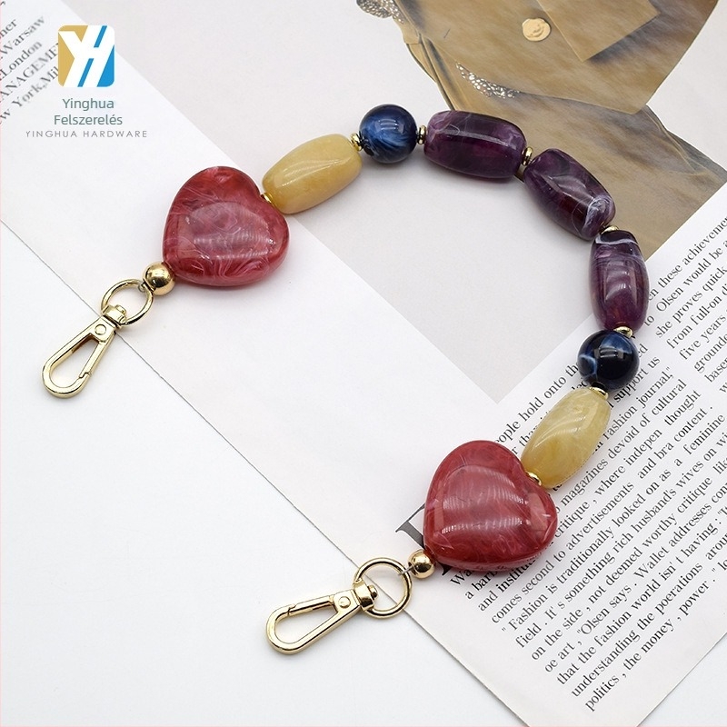 YH márkájú táskaklánc akril gyantából, bőrárukhoz, táskákhoz és ruházathoz