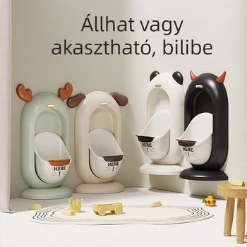 Gyerekek falra szerelhető piszoár fiúknak, PP anyag, egyedi csomagolás