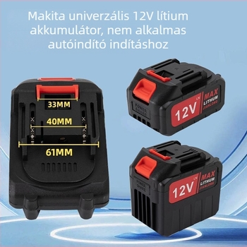 12V Makita‑kompatibil vezeték nélküli autómosó pisztoly | Nagynyomású vízsugár | Li‑ion akkumulátor nem az autó működtetésére