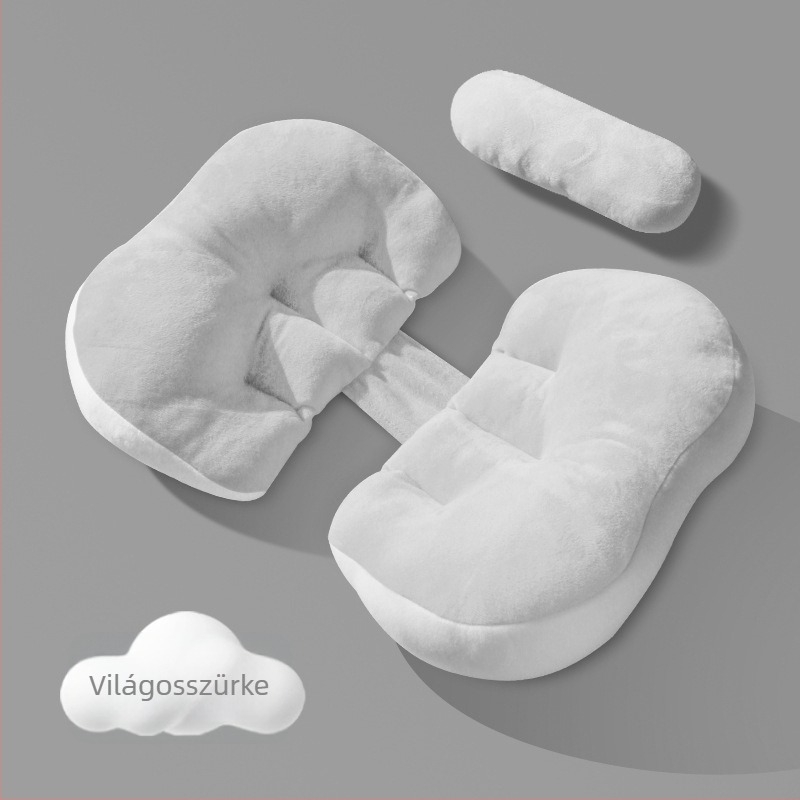 POE terhességi párna – kettős funkció, oldalt fekvés támogatás minden terhességi szakaszhoz; candy alakú; poliészter töltet; minimalist stílus