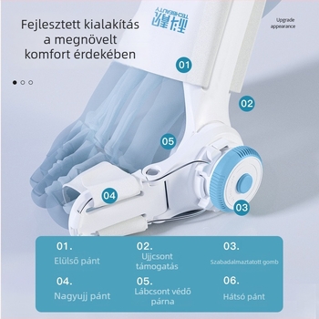 Techlove Hallux Valgus korrektor, modell MX3Q, PU anyag, Állítható gomb