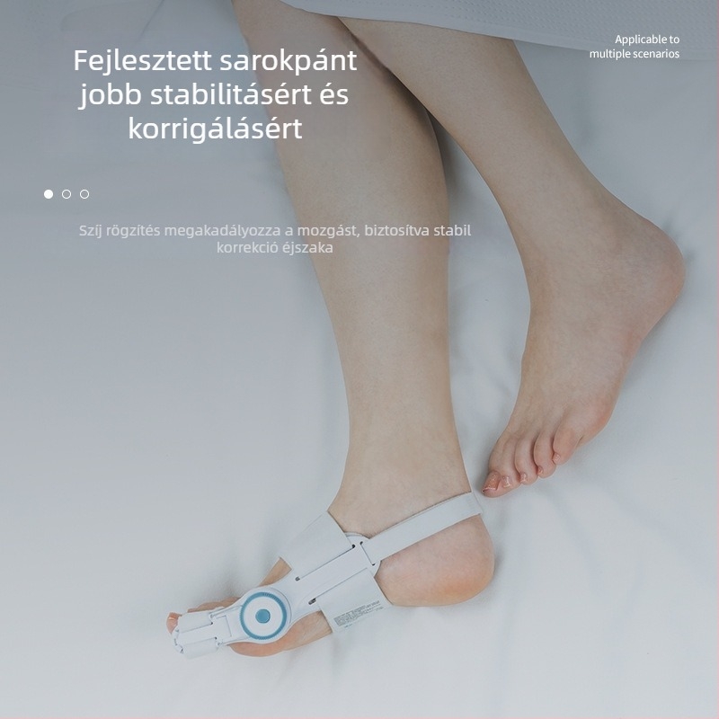 Techlove Hallux Valgus korrektor, modell MX3Q, PU anyag, Állítható gomb