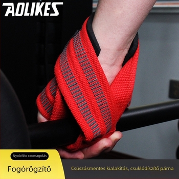 Fitness csukló támasz nylon testtel, csúszásmentes fogás és húzódzkodás-segéd