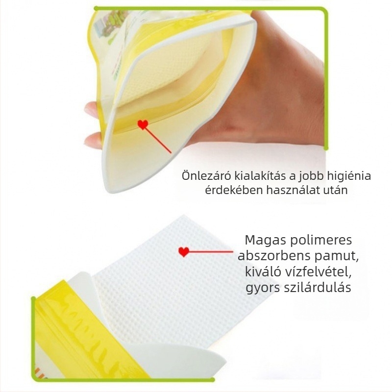 Felnőtt sürgősségi vizeletzacskó autóhoz, hordozható álló urináló, PE anyag, kapacitás 500 ml alatt, szivárgásmentes