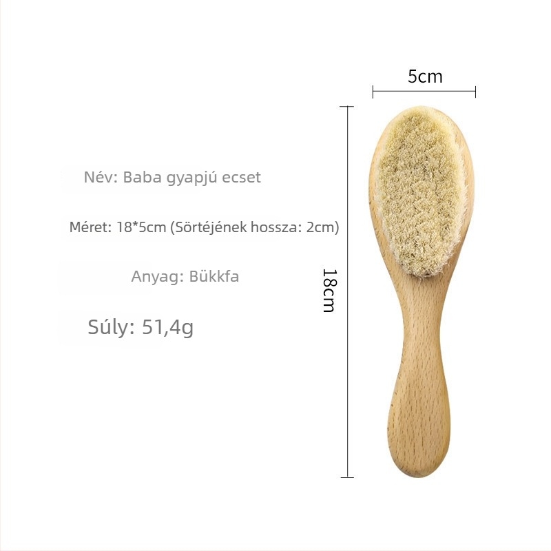 Egészség fésű - Anyag: bükkfa; Forma: virág alakú; Normál felhasználók számára; Privát márkák elérhetők