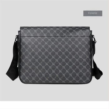 Férfi vállon átvetős táska — városi egyszerűség, PVC anyag, poliészter bélés, geometriai minta, márka saro xi (Anyag: PVC; Bélés: Poliészter; Minta: Geometriai; Márka: saro xi)