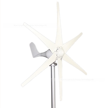 S5 típusú vízszintes tengelyű szélturbina, 300W, 6 lapát, 12/24/48V, CE tanúsított