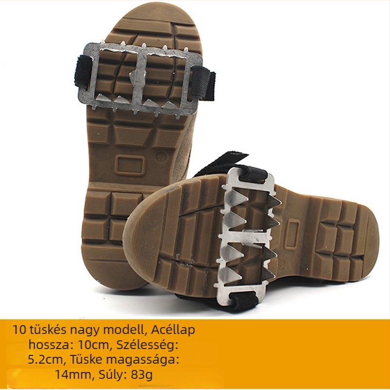 26-dontos jégcsipők cipőre, csúszásmentes, könnyű, hó- és jégfelületekhez