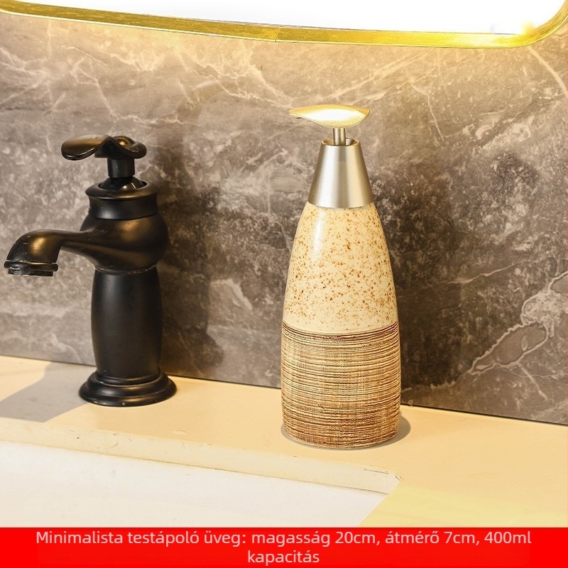 Kozmetikai emulziós üveg — európai stílusú, konikus, kerámiából