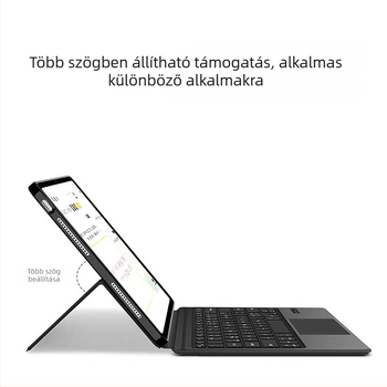 Vivopad5Pro táblagéphez készült billentyűzetvédő tok (OP-001) Bluetooth-kapcsolattal, IQOOPad és stylus zsebbel
