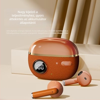 J08E Bluetooth vezeték nélküli in-ear fejhallgató, kreatív dizájn, mikrofon nélkül, 15 g