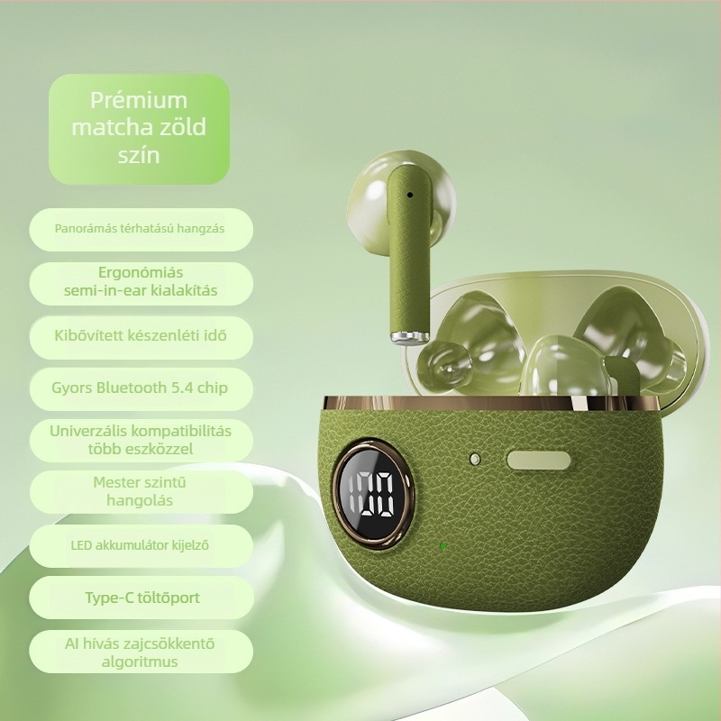 J08E Bluetooth vezeték nélküli in-ear fejhallgató, kreatív dizájn, mikrofon nélkül, 15 g