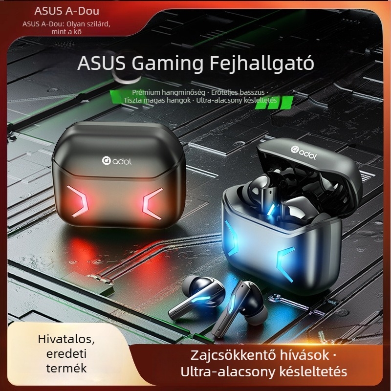 Esport vezeték nélküli in-ear Bluetooth fejhallgató 5.3, zajcsökkentés, 4–8 órás üzemidő, IPX5