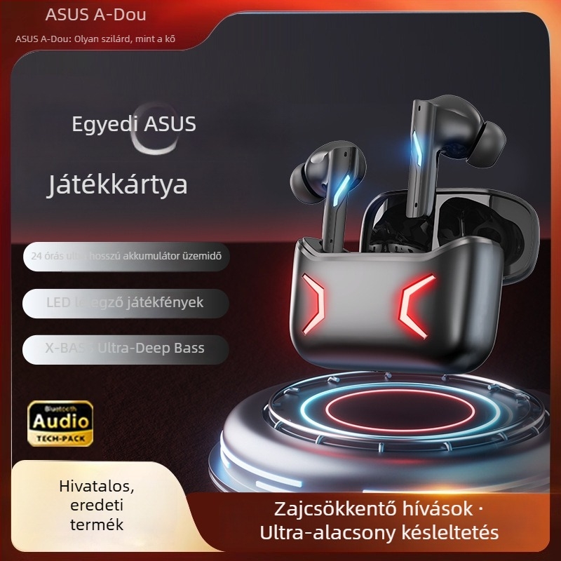 Esport vezeték nélküli in-ear Bluetooth fejhallgató 5.3, zajcsökkentés, 4–8 órás üzemidő, IPX5