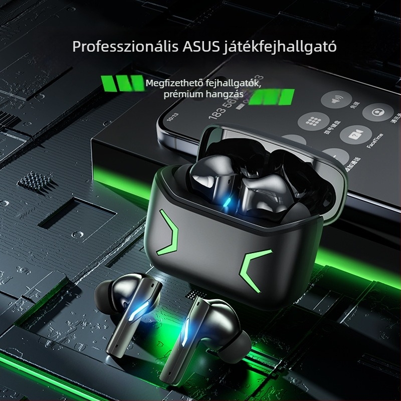 Esport vezeték nélküli in-ear Bluetooth fejhallgató 5.3, zajcsökkentés, 4–8 órás üzemidő, IPX5