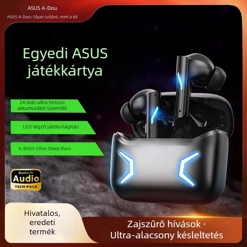 Esport vezeték nélküli in-ear Bluetooth fejhallgató 5.3, zajcsökkentés, 4–8 órás üzemidő, IPX5