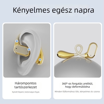 LENAPILY fülre szerelt Bluetooth fejhallgató nyitott kialakítással, zajcsökkentés, Bluetooth 5.4, 4–8 órás üzemidő, érintéses vezérlés, sztereó