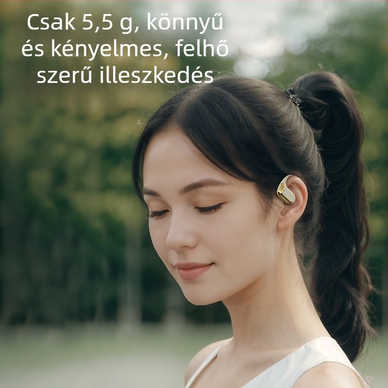 LENAPILY fülre szerelt Bluetooth fejhallgató nyitott kialakítással, zajcsökkentés, Bluetooth 5.4, 4–8 órás üzemidő, érintéses vezérlés, sztereó