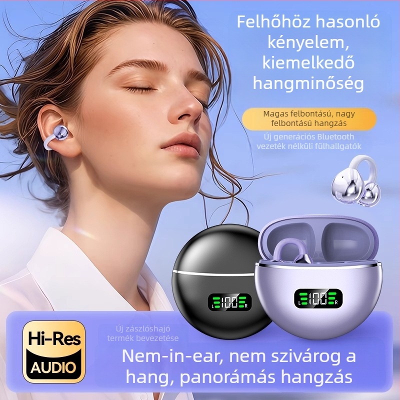 M79 vezeték nélküli fejhallgató: klipszes kialakítás, nyitott fül melletti csontvezetés, valóban vezeték nélküli, Bluetooth 5.4, IPX6 vízálló, akár 4 óra üzemidő