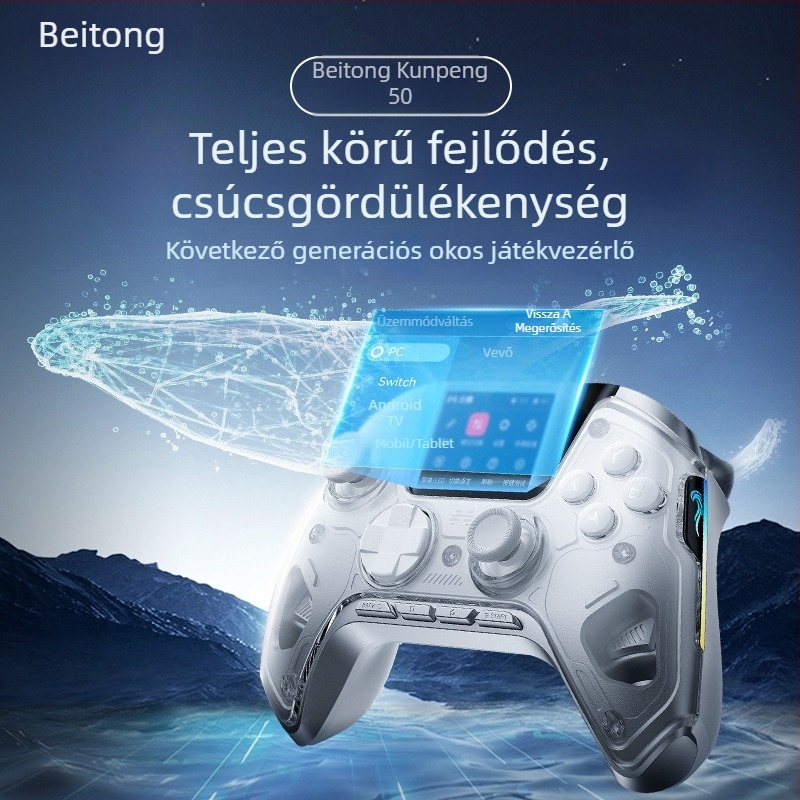 Beitong BTP-KP50 Vezeték nélküli játékkontroller PC-hez és Nintendo Switch-hoz, USB interfész, Vibráció