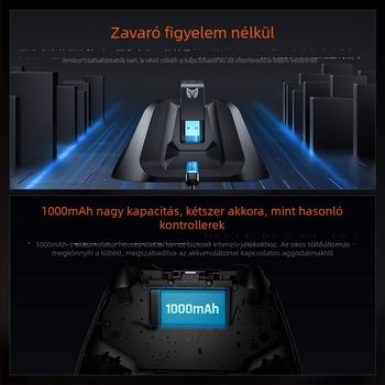 Gale játékkontroller – Bluetooth, USB-C, ABS, 300 g, kompatibil PC-kkel, Apple eszközökkel, SWITCH és Androiddal