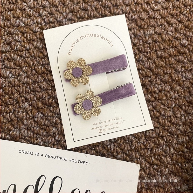 Szövetes hajklipe BB-klippel, eredeti dizájnú fejfedő, 2024 tél