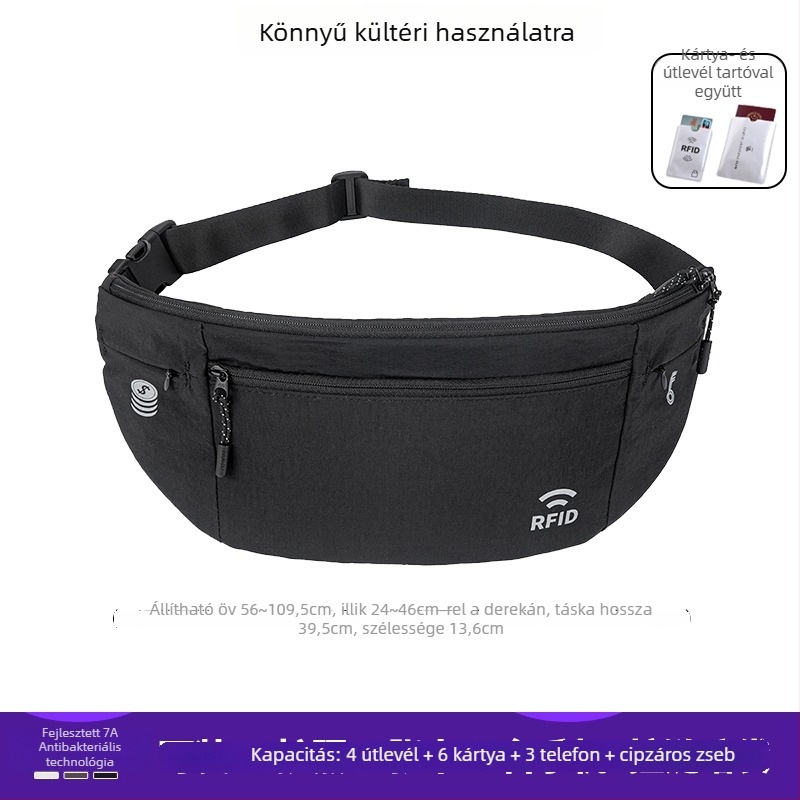 Uniszex sport deréktáska, selyem virágmintás anyagból, mintázat 69850, alkalmas jég- és hó sportokra