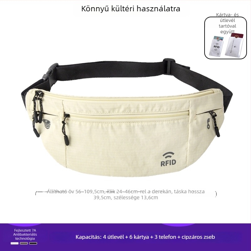 Uniszex sport deréktáska, selyem virágmintás anyagból, mintázat 69850, alkalmas jég- és hó sportokra