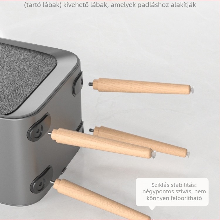 Intelligens szenzoros szemetes fedéllel és oldalsó nyitással, négyszögletes kapacitás 18–25 L, fa- és bőrtextúrás felület, nappaliba, hálószobába és a konyhába