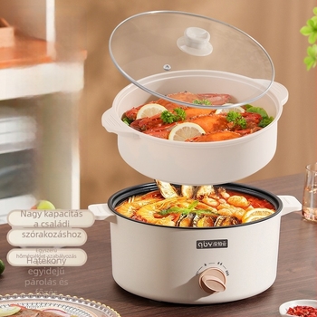 Fu xiaoguo Modell F Minden-egyben gőzölő fazék tapadásmentes belsővel – gőzölés, sütés és grill