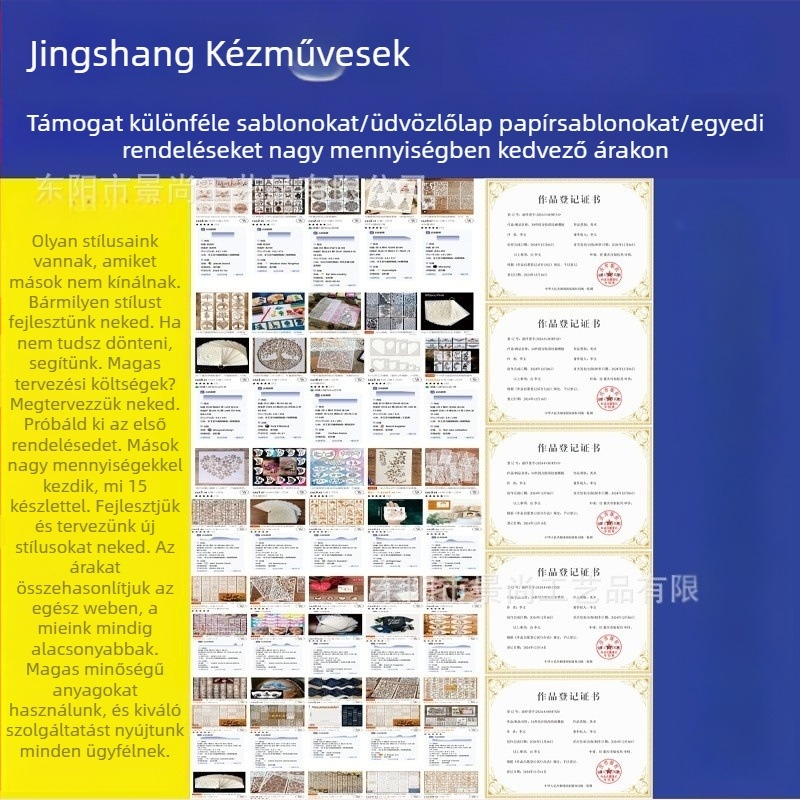 DIY kivágó sablonok: virág, állat és rovar sorozat, formák dekorációhoz festéshez és graffiti-hoz; Anyag: PET; Import: Nem; IP jogok: Nem