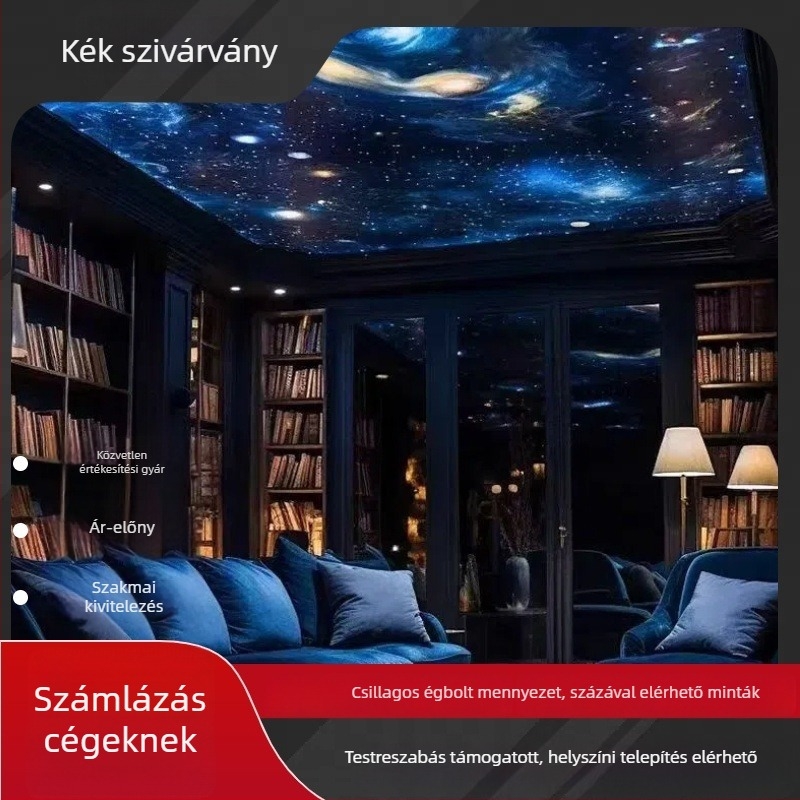 Csillagfényes mennyezeti lámpa, műanyag ház, 220V, 1-20W, testreszabható, modell Star fiber optic lights