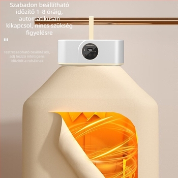 Jinzheng 021 Mechanikus ruhaszárító, összecsukható, USB/AC tápegység, 220V, 36W, 8+ órás időzítő