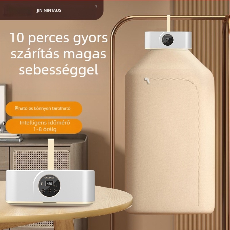 Jinzheng 021 Mechanikus ruhaszárító, összecsukható, USB/AC tápegység, 220V, 36W, 8+ órás időzítő