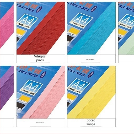 Miao 180 g súlyú vastag kétoldalas kartonlapok, csomag 20 lap, testreszabható feldolgozás