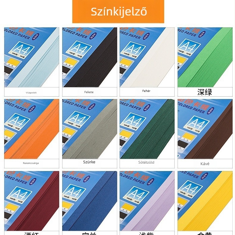 Miao 180 g súlyú vastag kétoldalas kartonlapok, csomag 20 lap, testreszabható feldolgozás