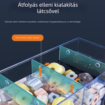 Fali akvárium szűrő, három az egyben szűrőrendszer, oxigenálás és hasznos baktériumok támogatása, csendes működés, súly 1 kg