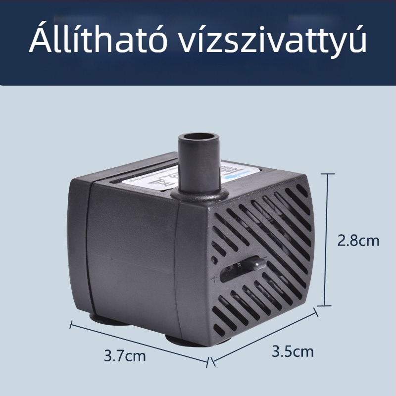 Fali akvárium szűrő, három az egyben szűrőrendszer, oxigenálás és hasznos baktériumok támogatása, csendes működés, súly 1 kg