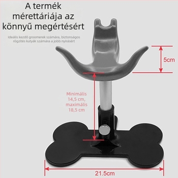 Állítható szilikonból készült kutyaállvány, szív alakú kis pad a gondozáshoz