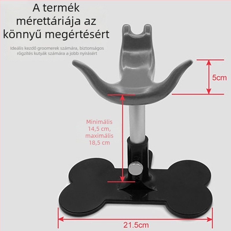Állítható szilikonból készült kutyaállvány, szív alakú kis pad a gondozáshoz