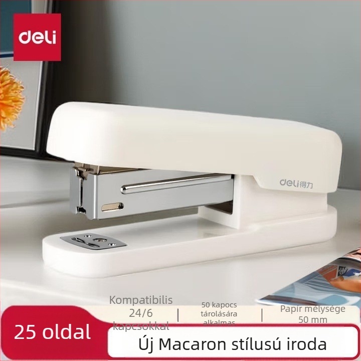 Tűzőgép – Deli, kézi, többfunkciós, tű típusa: Más, logó nélkül