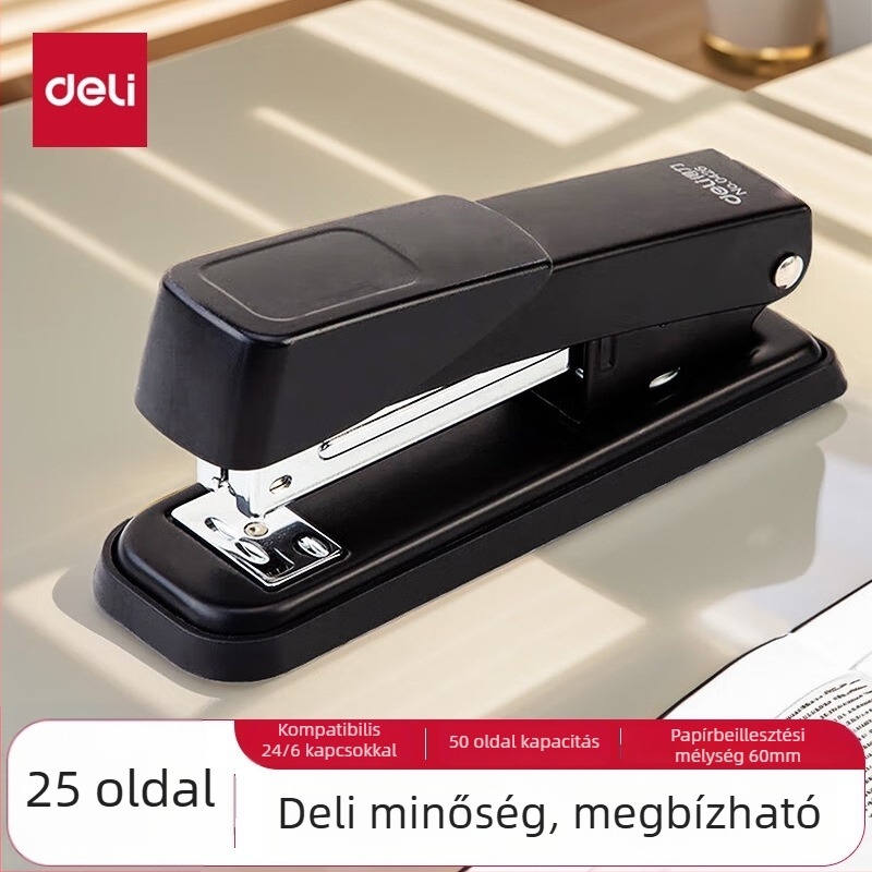 Tűzőgép – Deli, kézi, többfunkciós, tű típusa: Más, logó nélkül