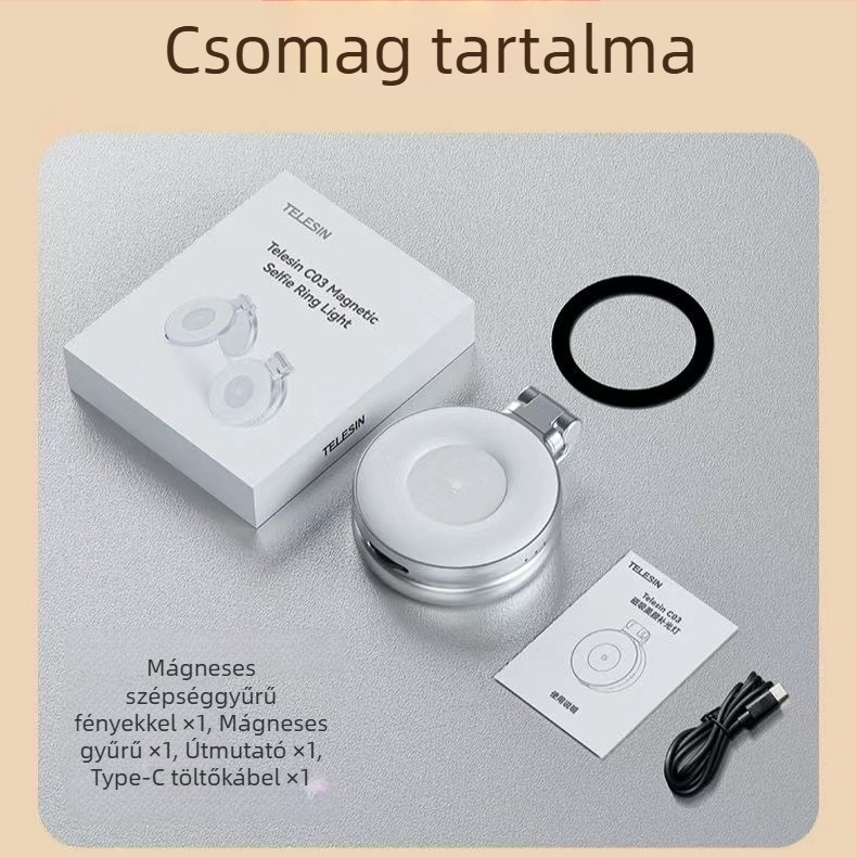 MagSafe fotózási fogantyú okostelefonhoz – mágneses rögzítés, vezeték nélküli Bluetooth-vezérlés, képstabilizáció, ABS burkolat, kompatibil Apple és Android