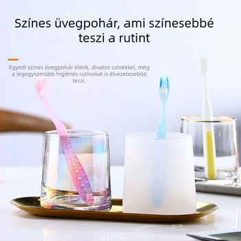 Geya Crystal üveg szájöblítő pohár szállodákhoz és panziókhoz - fürdőszobai használatra