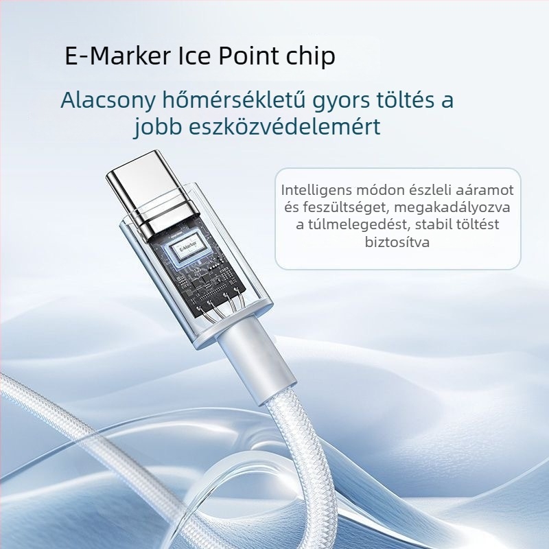 Anker USB-C szövött gyors töltés kábel okostelefonokhoz és táblagépekhez, 240W PD, Type-C