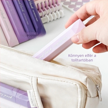 Korrektúra szalag A68 – gradient dizájn, csendes gördítés, nagy kapacitás, műanyag tok, 5 db/doboz, New Year